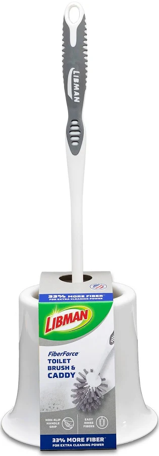 Libman Poly fiber Toilet Brush with Brush Holder